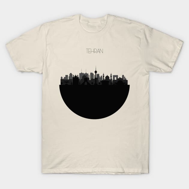 Tehran Skyline T-Shirt by inspirowl